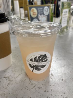 Lavender Lemonade   at Gaia's Garden Cafe in St George