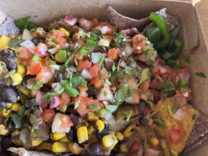 Half order of nachos   at Gaia's Garden Cafe in St George