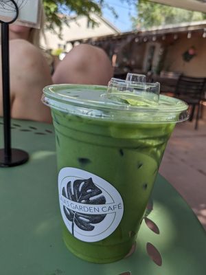 Pisces Dream (Matcha with raspberry and vanilla) at Gaia's Garden Cafe in St George