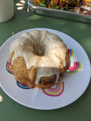 Banana Bundt Cake at Gaia's Garden Cafe in St George