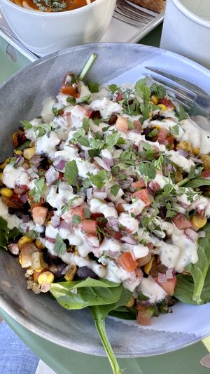 Southwest Salad  at Gaia's Garden Cafe in St George