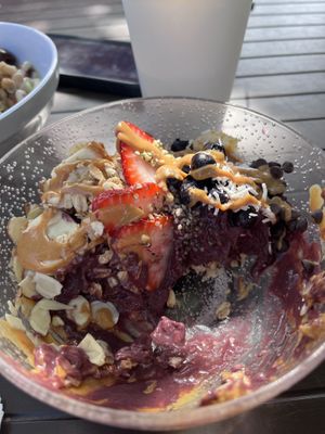 Açaí bowl  at Gaia's Garden Cafe in St George