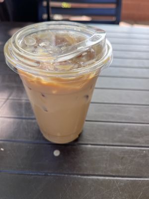 Latte of the day  at Gaia's Garden Cafe in St George