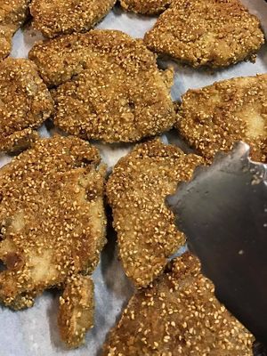 Milanese seitan at Mens Sana - Barbabietole Rosmarino in Milan