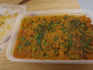 Gobi Matter (cauliflower and green peas) at Saffron Indian in Pissouri