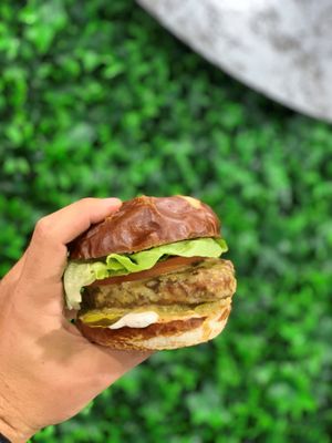 The Maple Mustard Chick'n Sandwich at Daily Veg in Newark