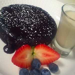 Vegan chocolate cake  at ChinaLatina by Chef Beni in Las Vegas