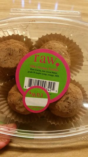 Silky Orange Truffles at Chicago Raw Food in Chicago