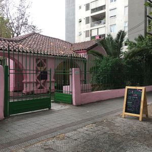 The pink house! at CactusBerry in Santiago
