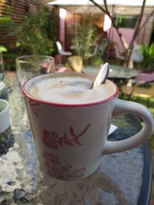Latte at CactusBerry in Santiago
