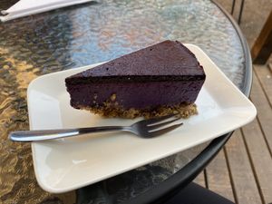 Blueberry cheesecake   at CactusBerry in Santiago