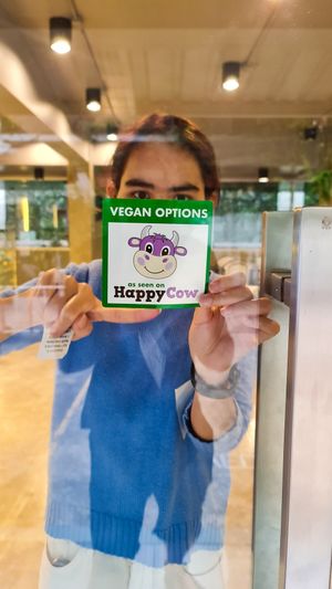Plenty of vegan options here! at Cacao & Love in Bangkok