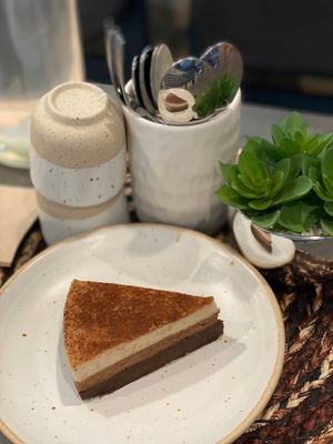 Raw vegan tiramisu at Cacao & Love in Bangkok