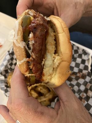 Western burger at Preference in Anchorage