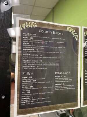 Menu  at Preference in Anchorage