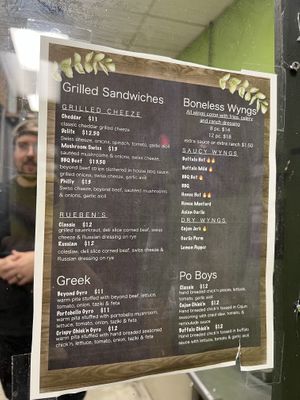 Menu  at Preference in Anchorage