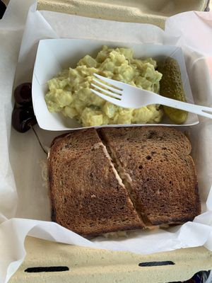 Reuben with potato salad side  at Preference in Anchorage