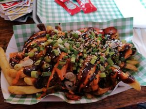 Salt and pepper loaded fries at The Tanners Arms in Newcastle Upon Tyne