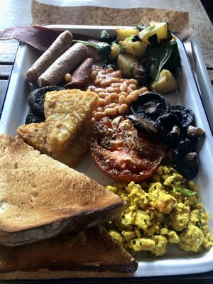 Posh vegan breakfast £12  at The Tanners Arms in Newcastle Upon Tyne