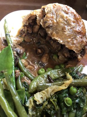 Inside the Sunday roast suet pudding  at The Tanners Arms in Newcastle Upon Tyne