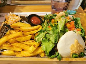Jackfruit Bao Burger Duo at Restaurant Aal Eechternoach in Echternach