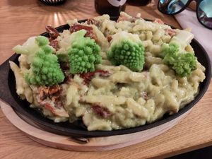 Vegan spätzle: creamy and filling at Restaurant Aal Eechternoach in Echternach