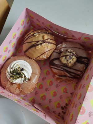 Pumpkin, peanut and cookie dough at Brammibal's Donuts - Friedrichshain in Berlin