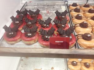 Halloween special berry bat at Brammibal's Donuts - Friedrichshain in Berlin