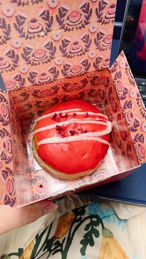 rasperry donut - limited weekend offer   at Brammibal's Donuts - Friedrichshain in Berlin