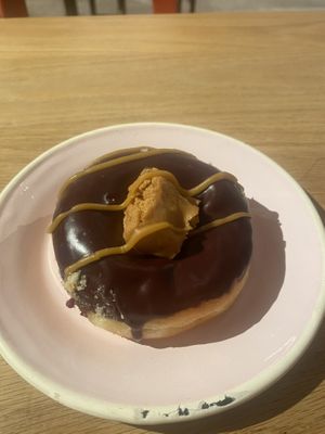 Chocolate peanut butter fudge  at Brammibal's Donuts - Friedrichshain in Berlin