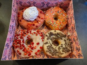 Look at all these sweeties   at Brammibal's Donuts - Friedrichshain in Berlin