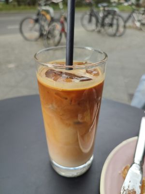 Iced latte at Brammibal's Donuts - Friedrichshain in Berlin