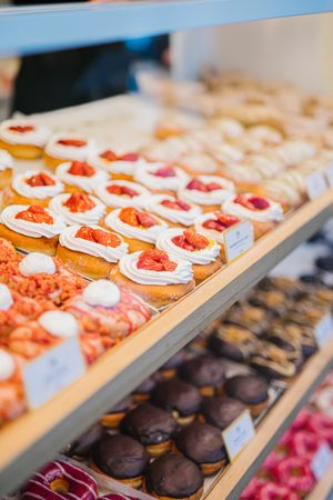 freshly made every day  at Brammibal's Donuts - Friedrichshain in Berlin