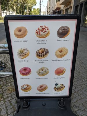 Menu at Brammibal's Donuts - Friedrichshain in Berlin
