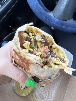 happy cow + black beans. delicious    at Rise Up Coffee in Ocean City