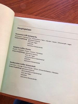 Menu / vegan labeled   at Ochsen am Bihlplatz in Stuttgart