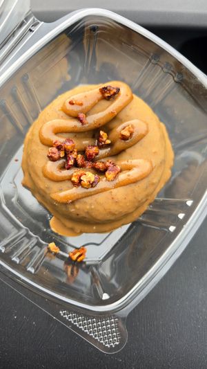 Salted caramel donut at Plantiful Kitchen in Carlsbad
