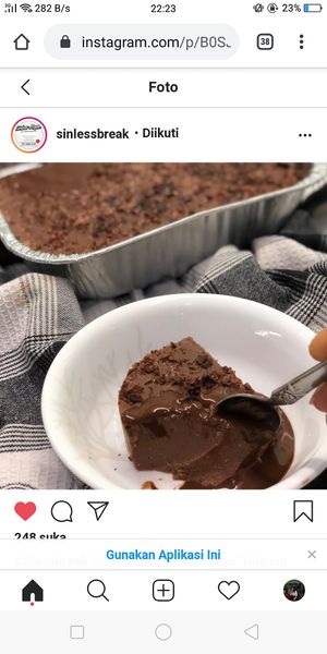 Vegan Sugarfree Belgian Double Choco Pudding at Sinlessbreak in Jakarta