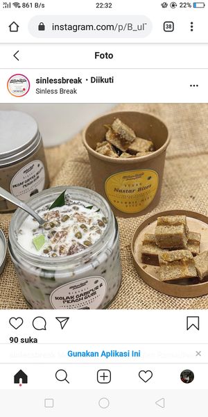 Vegan Kolak Campur & Peach Gum at Sinlessbreak in Jakarta