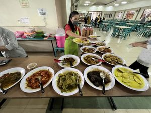Nasi Padang special! Very spicy for some of the dishes   at Ariya Maitreya Restaurant 彌勒佛素食館 in Batam