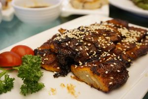 dim sum at Deluxe Veggie 尚齋 in Hong Kong Island