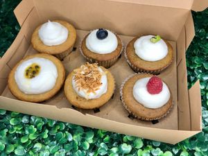 Vegan mix box of cupcakes  at Sweet Treat Cake Shop in Guayama