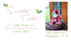 Vegan and vegetarian wedding cakes  at Sweet Treat Cake Shop in Guayama