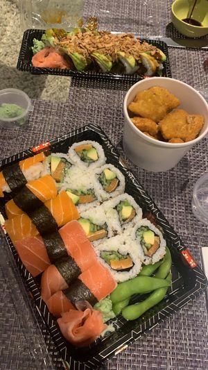 Sushi selection  at Crazy Vegan Sushi in North West London