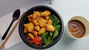 Vegan chicken katsu at Crazy Vegan Sushi in North West London