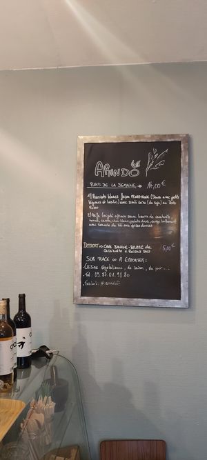 menu de la semaine du 6 decembre 2023 at Arundo in Strasbourg
