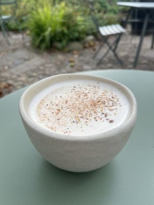 Vegan chai latte  at Terpager & Co in Ribe