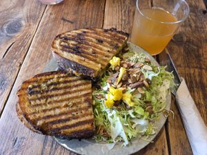 Vegan sandwich at Terpager & Co in Ribe