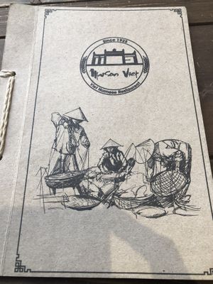 Speisekarte at Maison Viet in Leipzig