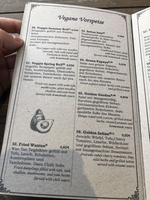 Speisekarte at Maison Viet in Leipzig